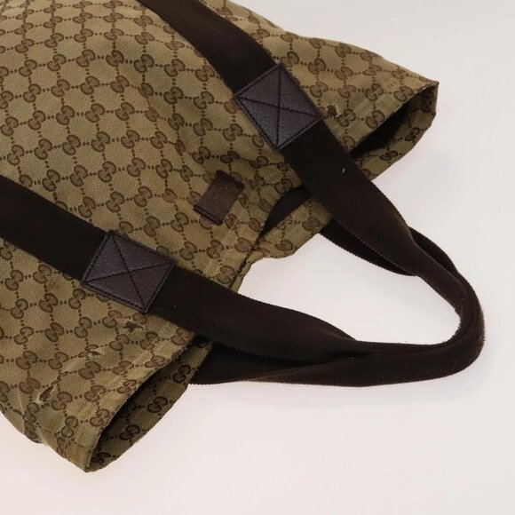 GUCCI GG Canvas Sherry Line Hand Bag 3Set Beige Black Red - Picture 5 of 16